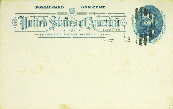 Alte Postkarte USA