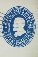 Alte Briefmarke USA