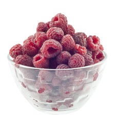 Juicy ripe raspberries