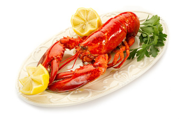 boiled lobster-aragosta bollita