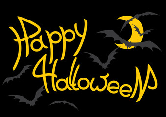 Fototapeta premium Halloween inscription
