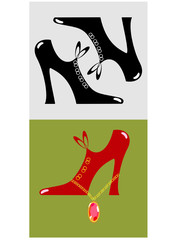 Fashionable ladies shoes