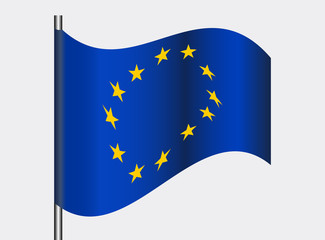 European flag, vector