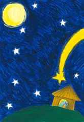 Holy Night - Christmas nativity scene