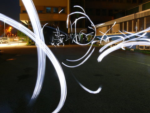 Lichtkunst - wilde striche