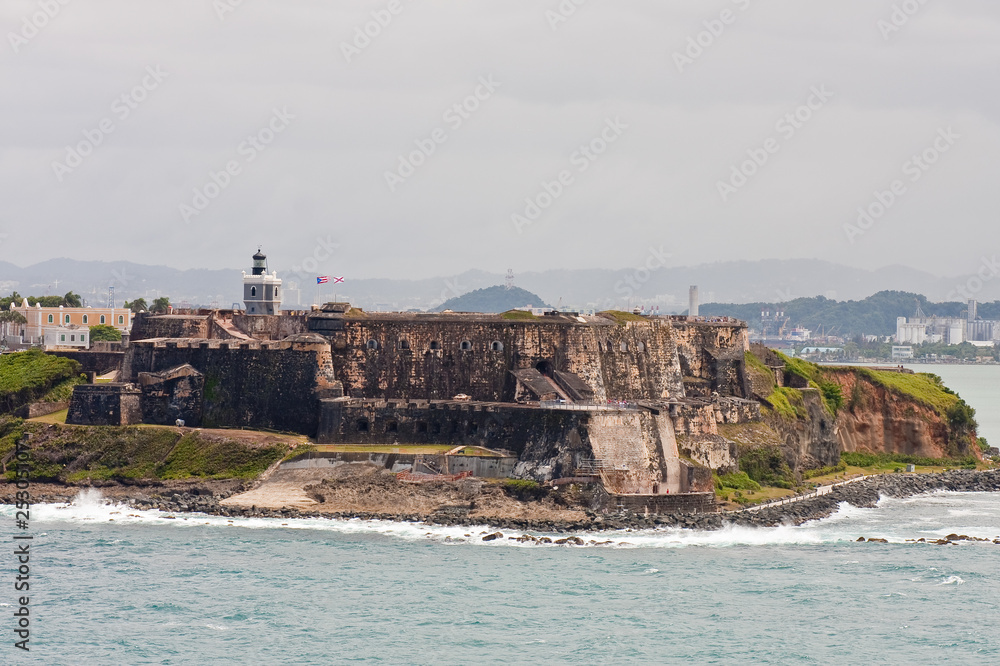 Wall mural ancient puerto rican fort