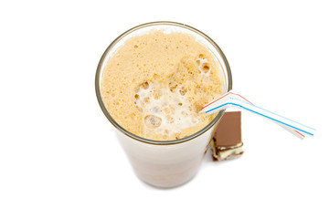 Greek cold coffee - frappe isolated on white