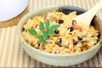 Japanese food(takikomi gohan)