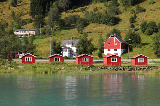 Nordfjord, Norway - Olden town