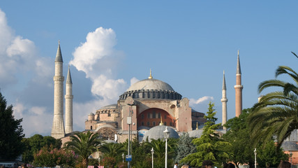 Fototapeta na wymiar Aya Sofya Mosque in Istanbul, Turkey
