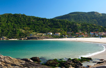Crystalline sea beach in Niteroi, Rio de Janeiro, Brazil