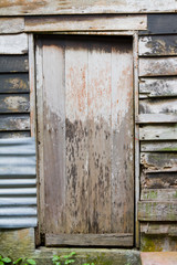 Old wood door