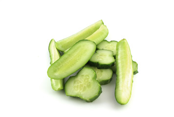 Cutted cucumber