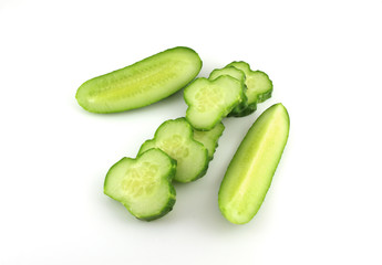 Cutted cucumber