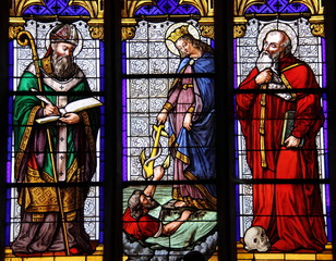 Fototapeta premium Vitrail, Eglise de Bréhat