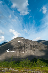 Big mountain in north of Russia