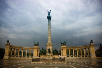 Fototapeta na wymiar Budapest Square of Heroes