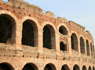 Roman ampitheater in Verona, Italy