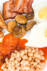 Fototapeta na wymiar traditional english breakfast