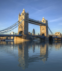 Fototapeta na wymiar Tower Bridge with Reflection, London