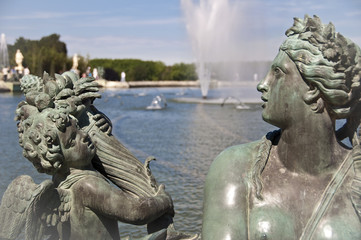 Les grandes eaux au château de Versailles - France