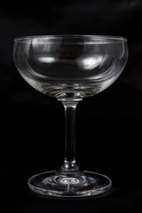 Wine Glass on black fabric