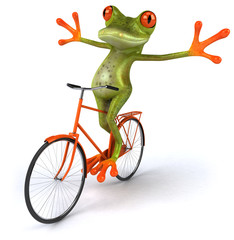 Grenouille à vélo