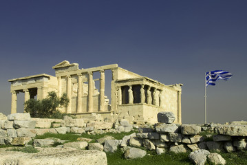 Erechtheum in Acropolis, Athens, Greece