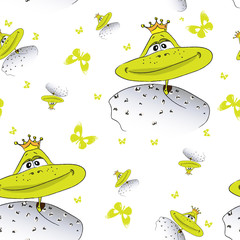 Muster mit Froschkönig