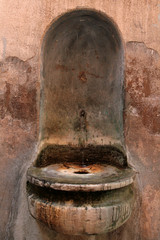 Ancient public fountain in Rome