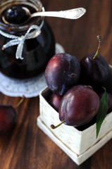Plums and plum jam