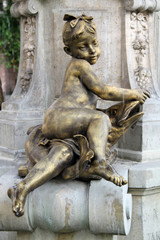 Bratislava, bronze de la fontaine