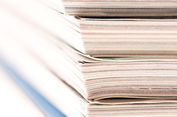 Stack of magazines