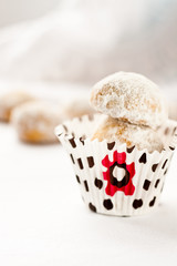 Shortbread cookies in a paper cup