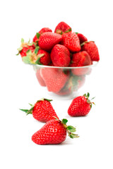strawberries in the bowl