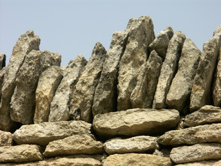 mur de pierres s&egrave;ches