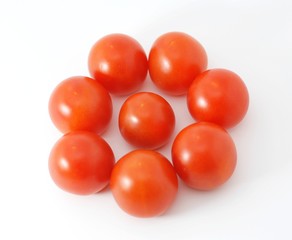 Tomaten isoliert auf weißem Hintergrund