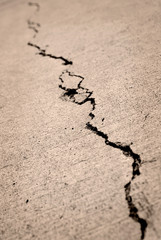 Old Cracked Sidewalk