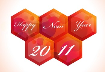 abstract shin 2011 new year background