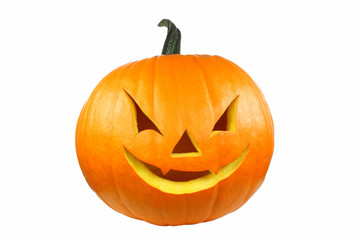 Halloween-Kürbis mit Gesicht