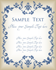 Vintage background vector frame