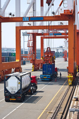 container box in cargo operation