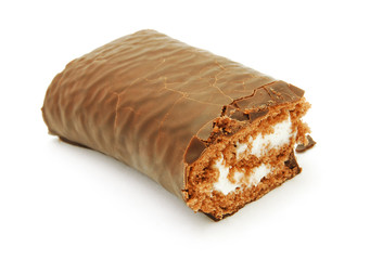 chocolate coated bread roll
