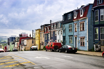 Obraz na płótnie Canvas Kolorowe domy w St