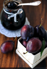 Plums and plum jam