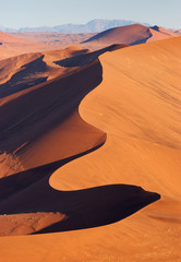 Wüste Namib von oben - obrazy, fototapety, plakaty