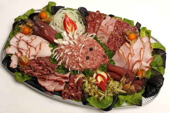 Aufschnitt, Partyplatte, B&uuml;ffet