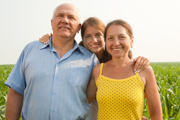 family on summer