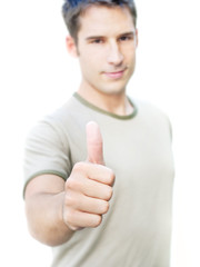 Optimistic man