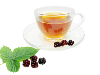 fruit tea with blackberry extract